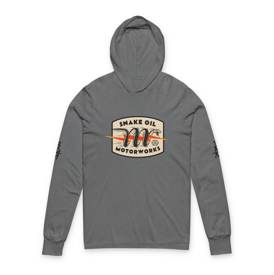 Snake Oil Motorworks Vintage Racing Long Sleeve Hoodie Tee